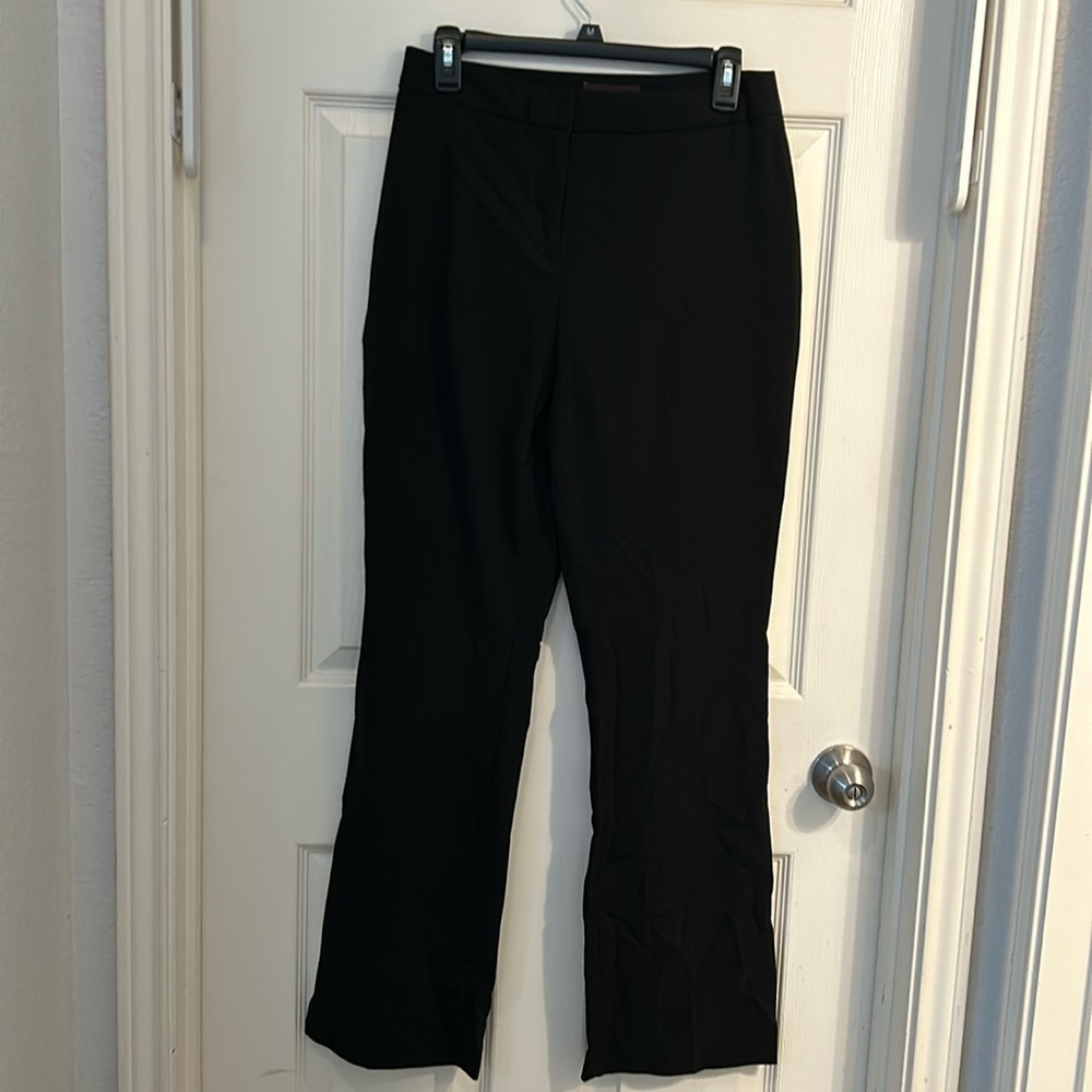 Dana Bachman black print dress slacks‎ Size 6